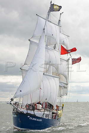 Bob Allen in the Solent