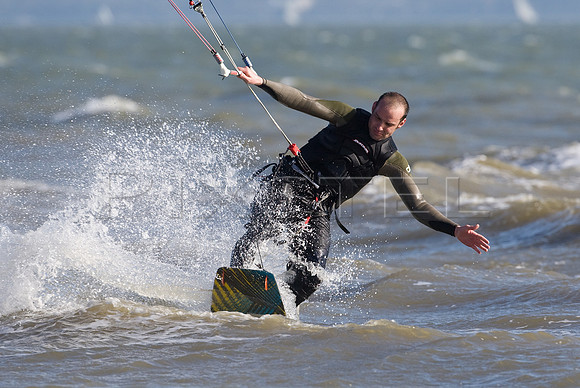 Kite surfing, Lee-on-Solent