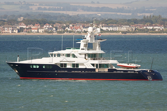 Super Yacht T6 off Cowes
