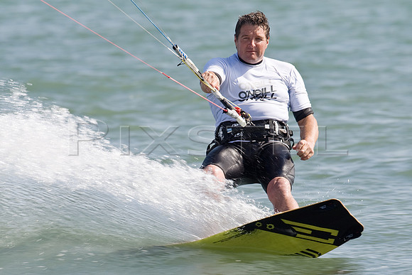 Kitesurfer off Calshot
