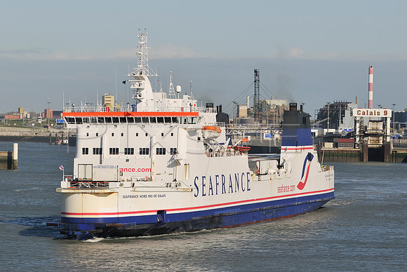RO-RO Ferry Leaving Calais