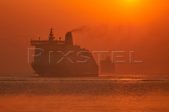 Dover Ferry Sunrise Queue