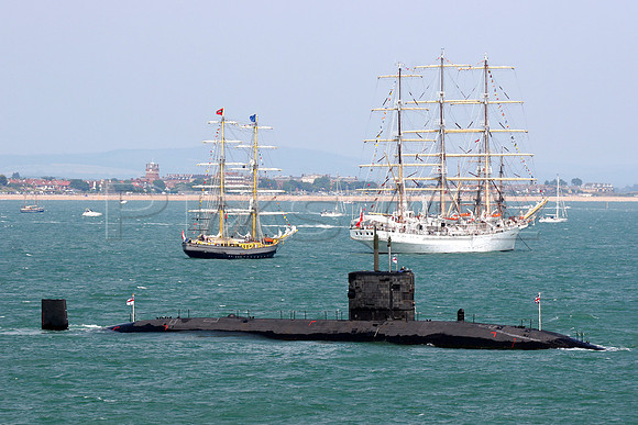 HMS Trenchant Surfaced
