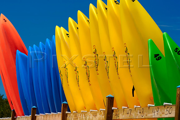 Colorful Kayaks