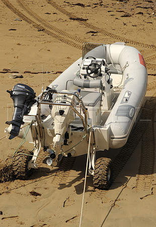 Sealegs Amphibian Ashore