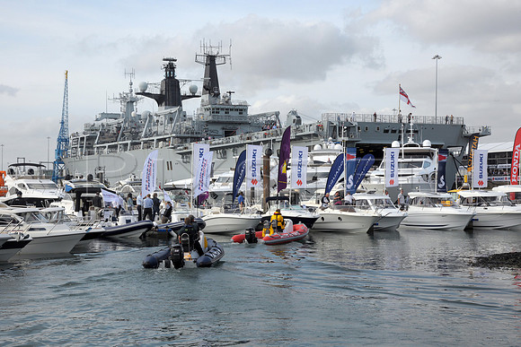HMS Bulwark at Boat Show