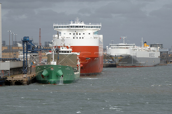 Busy Docks in Southampton