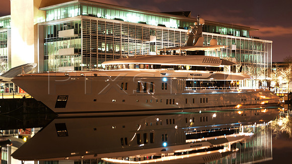 Yacht 'Mogambo' by Night