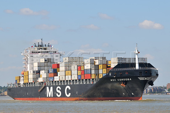 MSC Cordoba at Tilbury