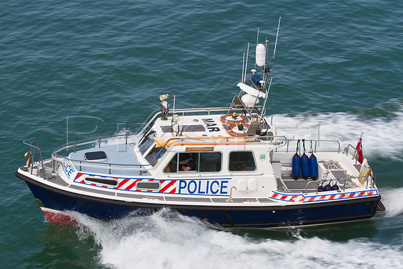 Police Launch at Speed