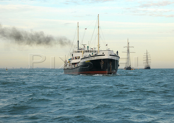 SS Shieldhall off Cowes