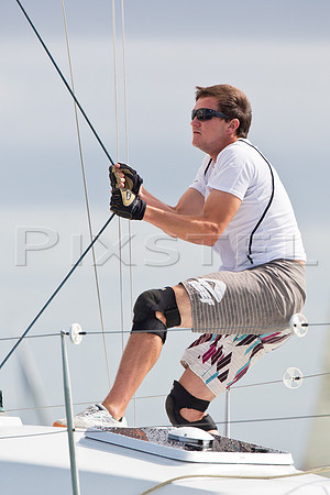 Hoisting the Main Sail