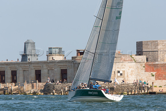 Rebel off Hurst Castle